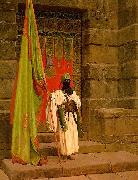 Jean Leon Gerome Unfolding the Holy Flag USA oil painting artist